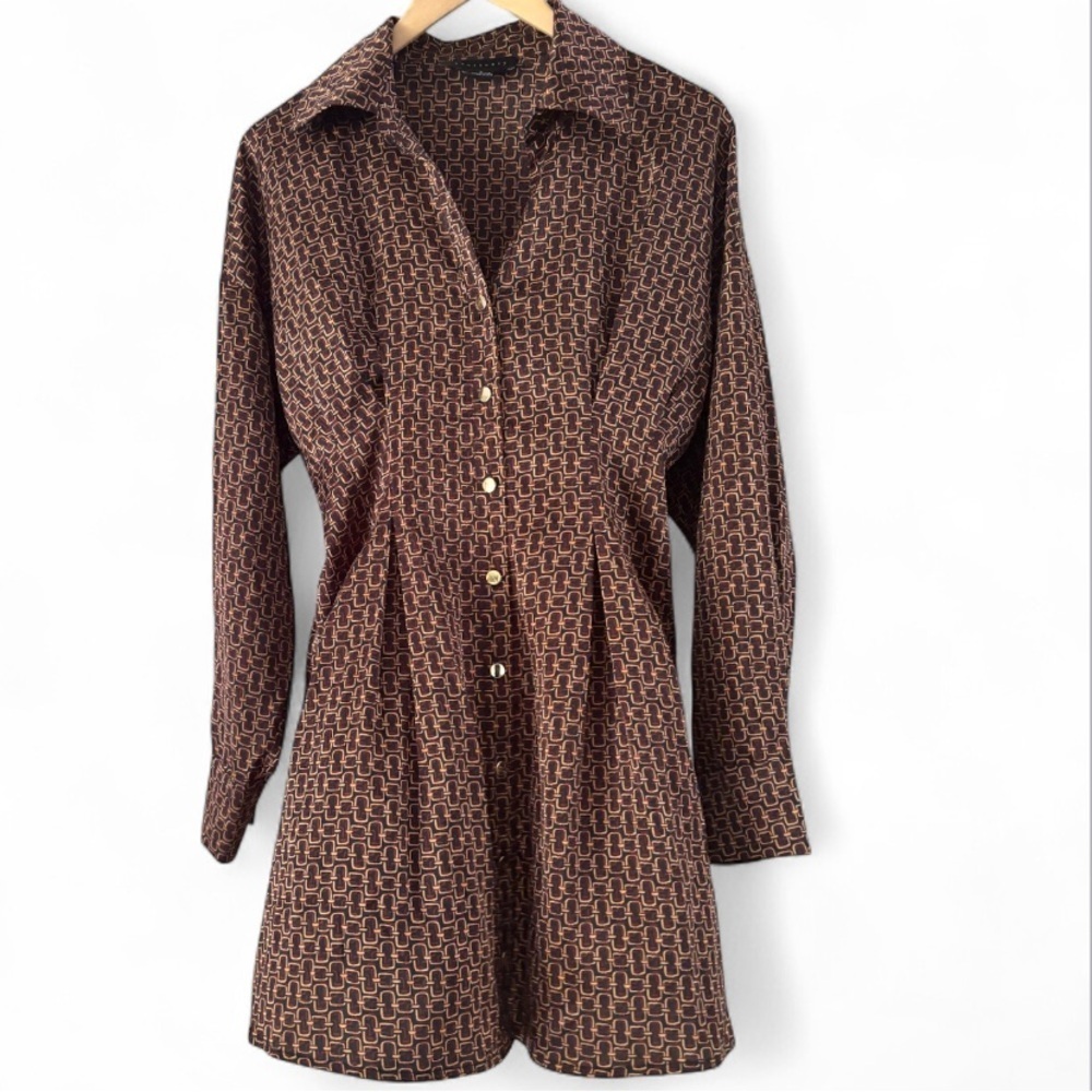 Sanctuary Button Down Long Sleeve Dress NWOT - Picture 2 of 5